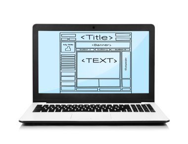 Web sitesi ile dizüstü bilgisayar