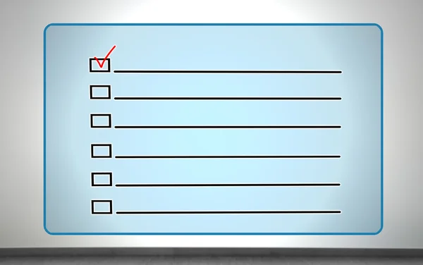Big checklist — Stock Photo, Image