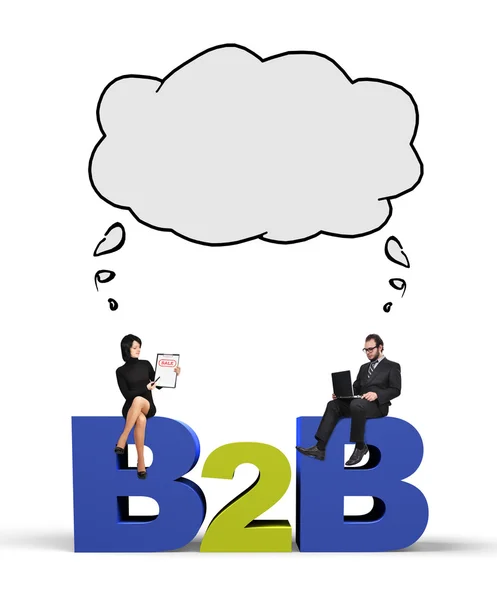 B2B concept — Stockfoto