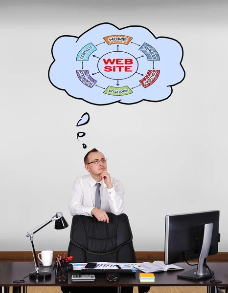 Dreaming about website — Stock Photo, Image