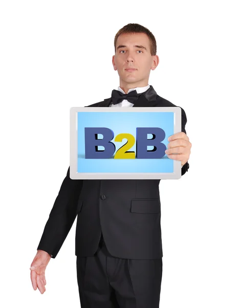 Comprimido com b2b — Fotografia de Stock