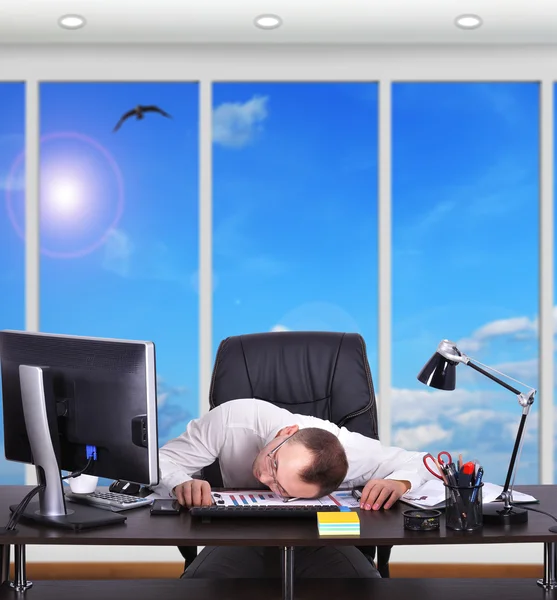Tired businessman — Stock Photo, Image