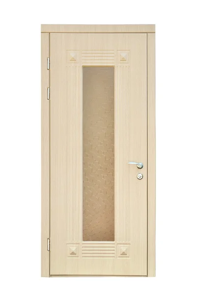 Белая деревянная дверь — стоковое фото