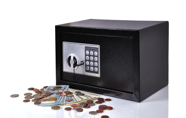 Safe with dollars — Stock Photo, Image