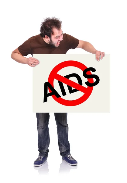 Stoppa aids symbol — Stockfoto