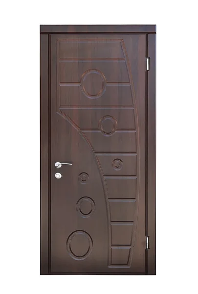 茶色の木製のドア — ストック写真
