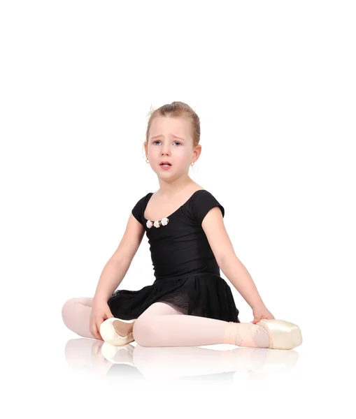 Kleine Ballerina weint — Stockfoto