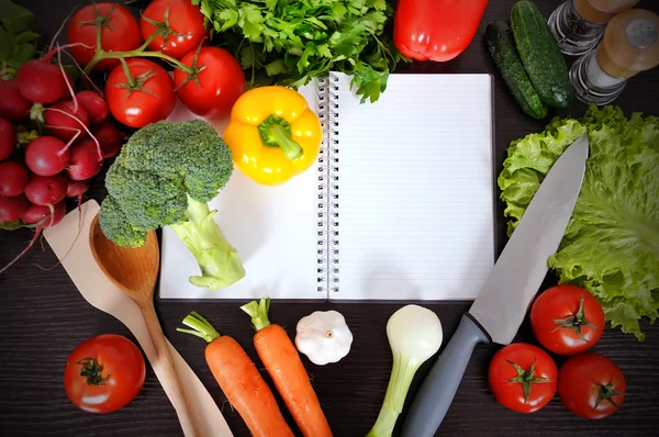 Livro de receitas — Fotografia de Stock