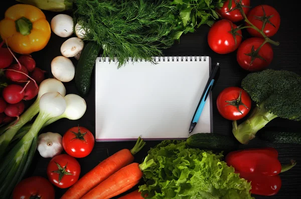 Livro de receitas — Fotografia de Stock