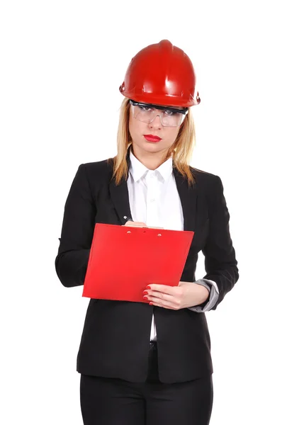 Engineer with clipboard — Stock Photo, Image