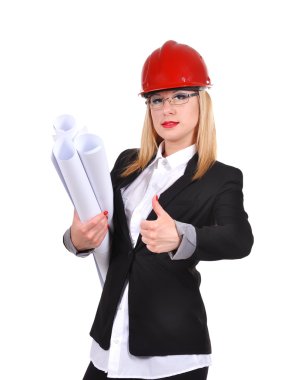 Başparmağını Yukarı Gösteren Kadın