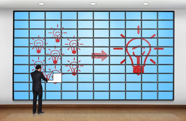 Panel de plasma con idea — Foto de Stock