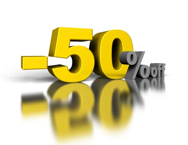 50 percent off — Stock Photo, Image