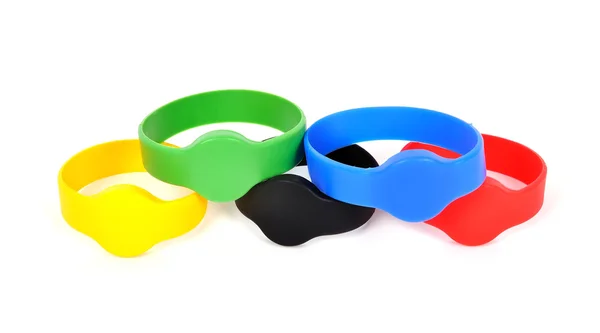 Color rfid bracelets — Stock Photo, Image