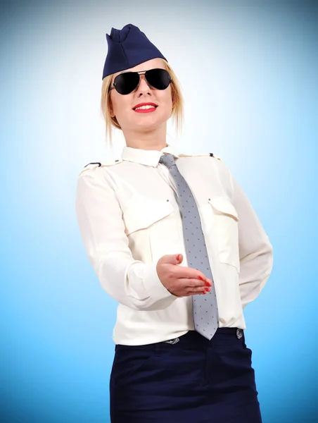 Stewardess — Stockfoto