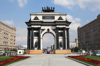 zafer takı, Moskova, Rus zaferle 1812 savaşı onuruna inşa. Kutuzov avenue, Moskova.