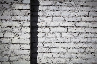 Beyaz tuğla duvar