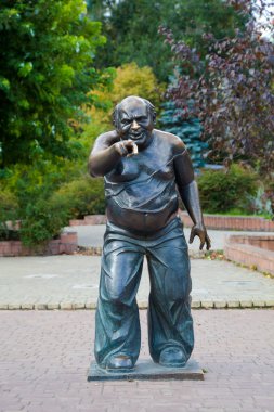 anıt aktör yevgeny leonov Rusya, Moskova, mosfilmovskaya sokak