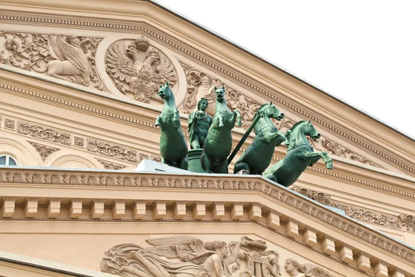 Teatro Bolshoi em Moscovo. Detalhe do edifício . — Fotografia de Stock