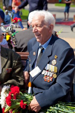 Moskova, Rusya - 9 Mayıs: Gazi günü zafer İkinci Dünya Savaşı'nda 9 Mayıs 2013, Moskova, Rusya kutluyor..