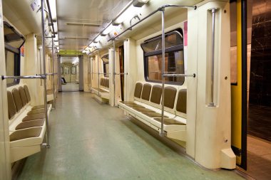 Moskova - Haziran 9: bir modern metro Araba, Rusya, Moskova, 9 Haziran 2014