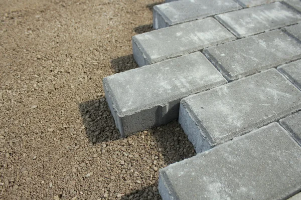 Sidewalk from bricks — Stock Photo, Image