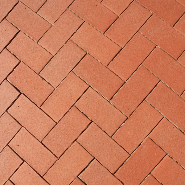 Sidewalk from red bricks — Stock Photo, Image