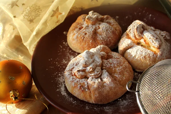 Torta fresca dolce fatta in casa — Foto Stock