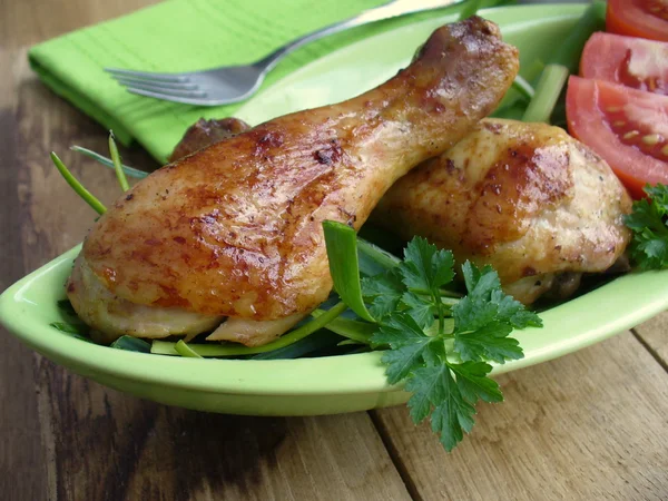 Nogi kurczaka z grilla — Zdjęcie stockowe