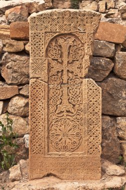 Ermeni Ortaçağ manastır karmaşık Noravanq taş çapraz
