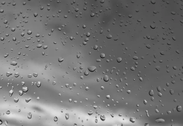 Raindrops on a windowpane — Stock Photo, Image