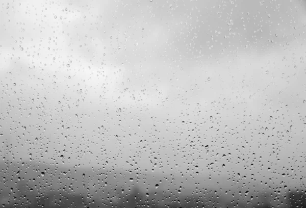 Raindrops on a windowpane — Stock Photo, Image