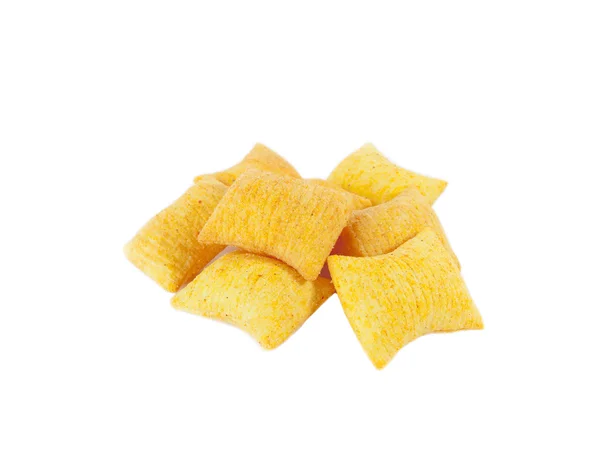 Chips in isoliert auf weißem Hintergrund. — Stockfoto