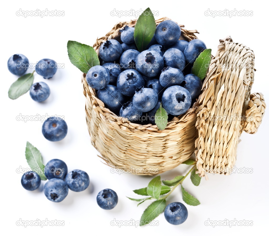 Blueberries in a basket