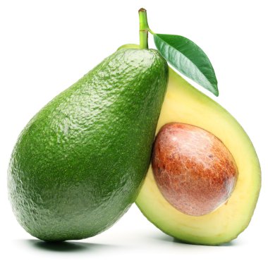 Avocado isolated on a white background. clipart