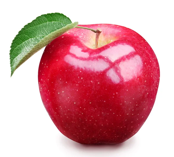 Manzana roja aislada . — Foto de Stock