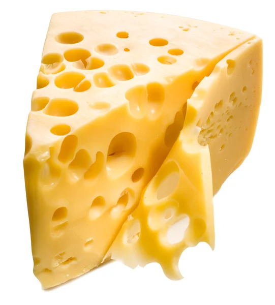 Käse isoliert. — Stockfoto