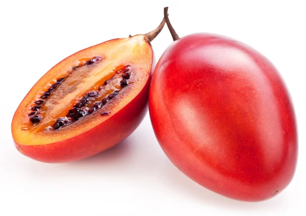 Tamarillo 水果与切片 — 图库照片