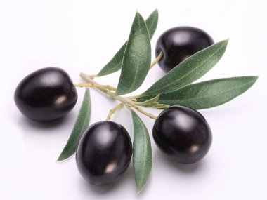 yaprakları ile Konfit Siyah Zeytin.