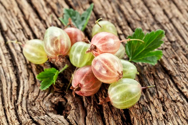 Grosellas con hojas —  Fotos de Stock