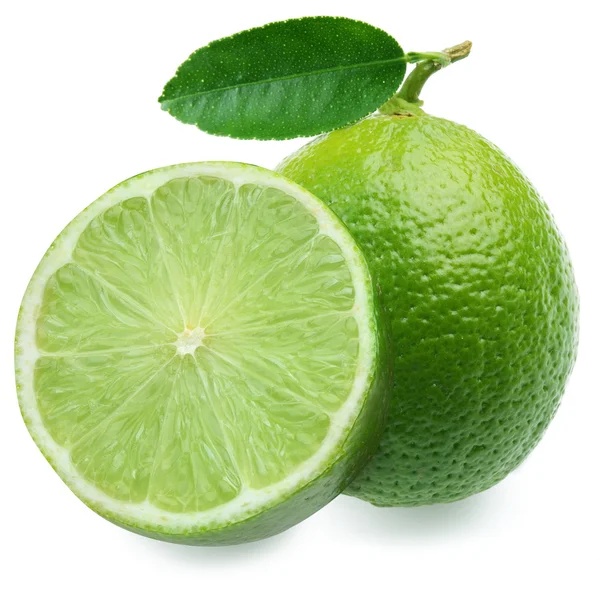 Lime con metà . — Foto Stock