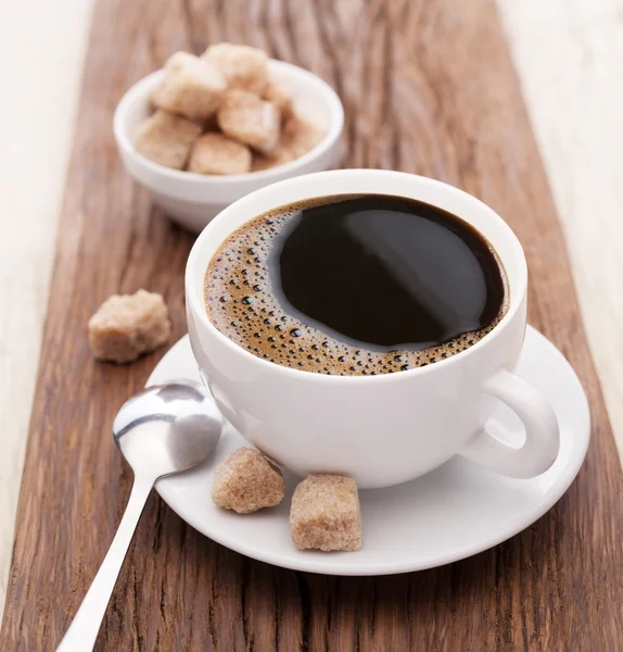 Kávé barna cukorral.. — Stock Fotó