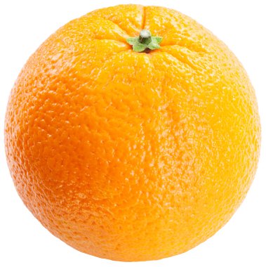 Orange on a white background. clipart