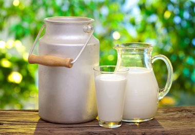 süt çeşitli yemekler.