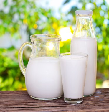 süt çeşitli yemekler.