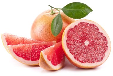 Grapefruit with slices. clipart