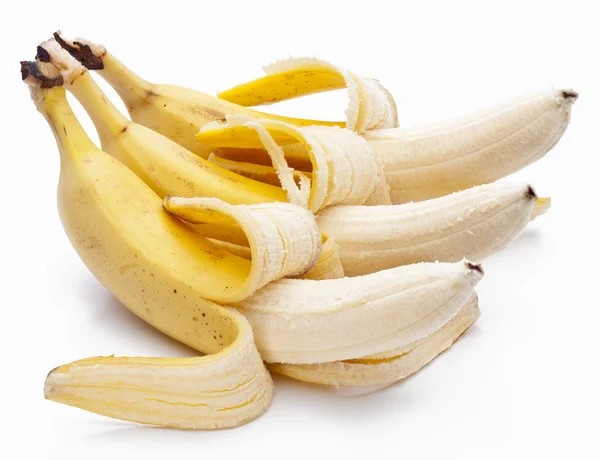 在白色上隔离的香蕉 — 图库照片