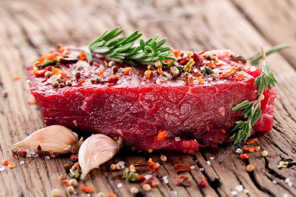 Beef steak. — Stock Photo © Valentyn_Volkov 30873237