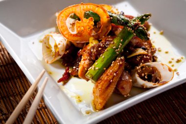 ızgara sebze salatası.