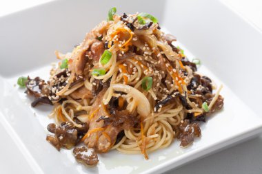 pilav makarna sebze ve mantar ile.